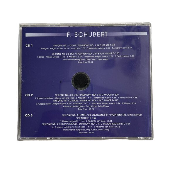 3 CD Set Franz Schubert Classical Audio Music CD Collection u - Picture 2 of 3